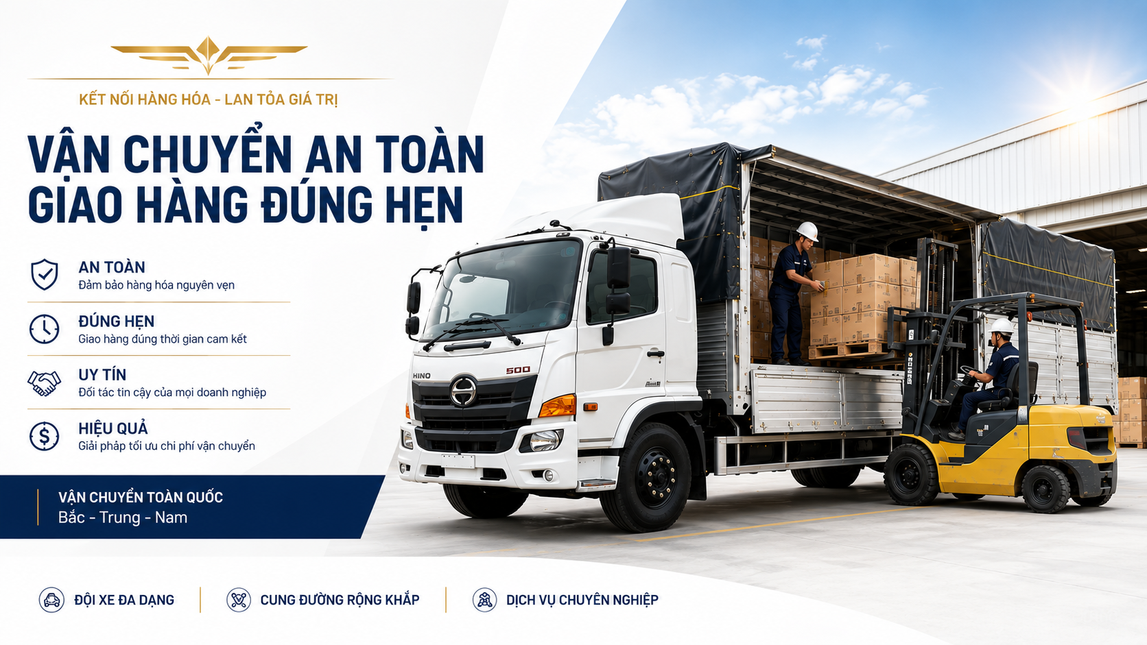 Đội xe tải Danh Long đủ tải trọng